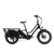 Right side view of a black RadWagon 5 electric cargo bike