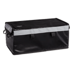 Back view of Rad's large basket bag with reflective strip going all the way around