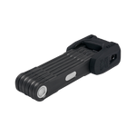 Close up of black, folded ABUS Bordo Granit X-Plus 6500 Folding Lock.