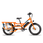 Ebike running boards on a RadWagon side view