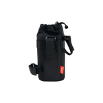 Close up photo of Rad Power Bikes Handlebar Bag not mounted on bike, showing mounting straps