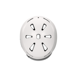 Top view of a Bern Brentwood helmet with MIPS protection in a satin white color