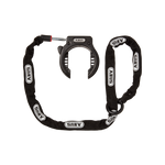 ABUS Adaptor chain shown connected to the RadCity Wheel Lock by ABUS