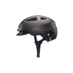 Left side view of the Bern Major MIPS Helmet in black