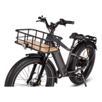 Large front-mounted basket on a RadRover 6 Plus