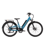 Right side view of a Radster Road electric commuter bike, size regular in bay blue