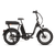 Right side of a matte black RadRunner cargo utility ebike on a white background.