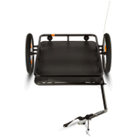 Front view of the Rad Trailer, showing the flatbed storage area.